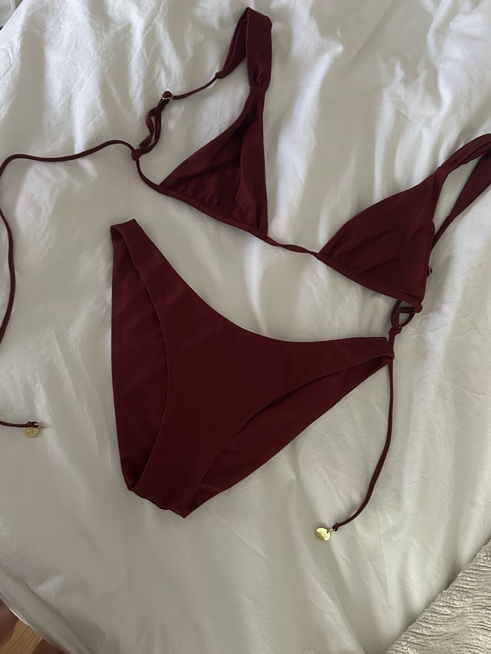 Kulani Kinis Maroon Triangle Bikini